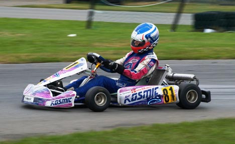Bo Sørensen gik til karting-makronerne ved DM-finalen i Thy.